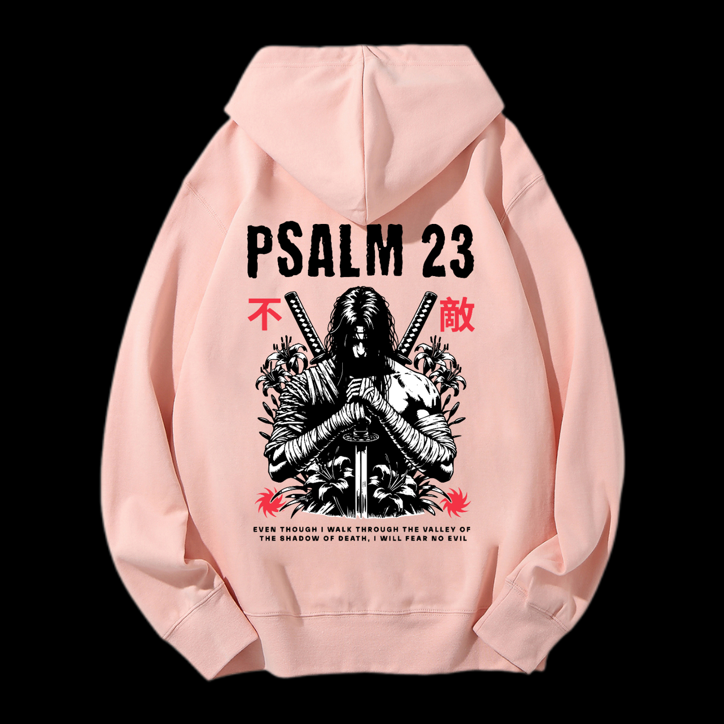 Fear No Evil Drawstring Hoodie