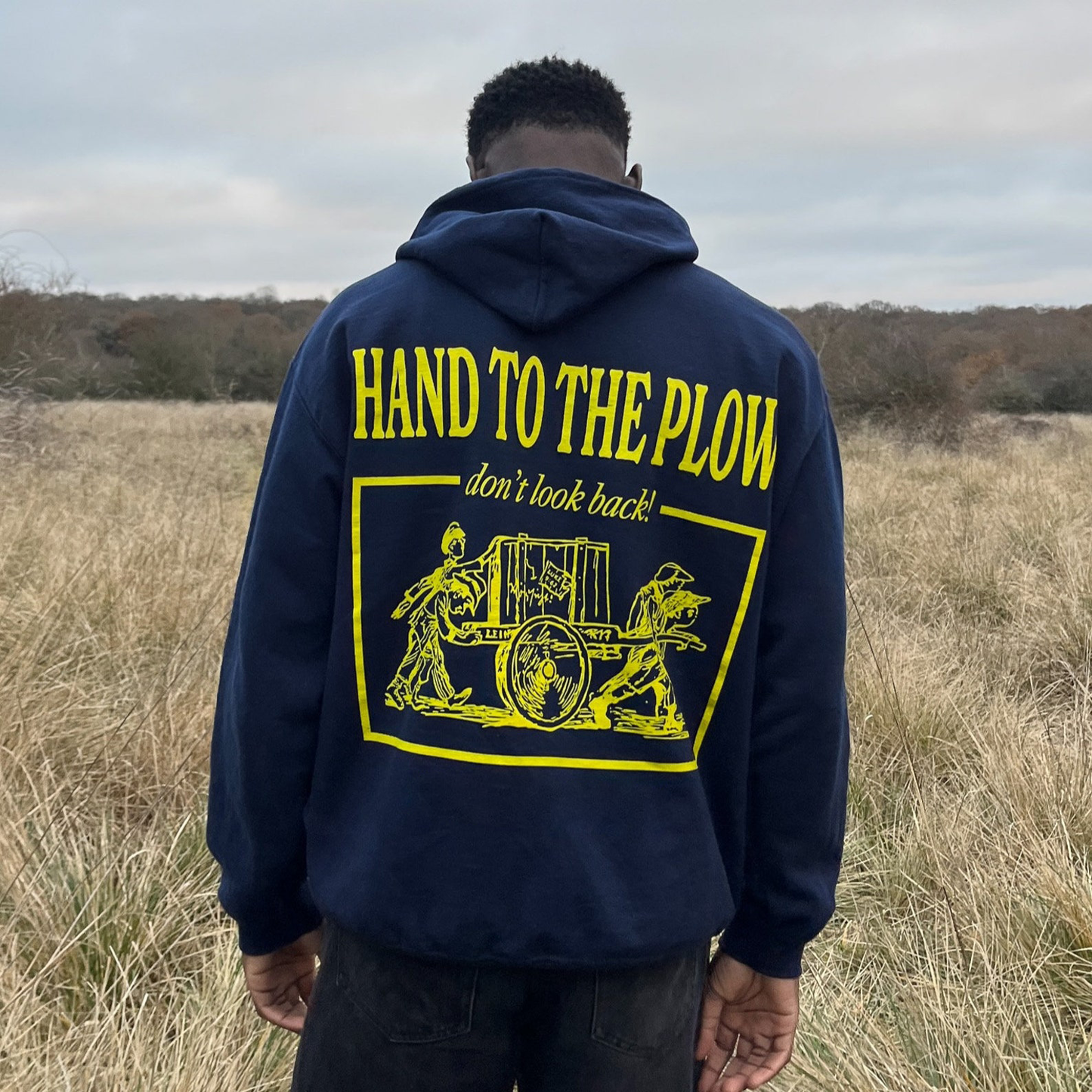 Hand To The Plow Drawstring Hoodie