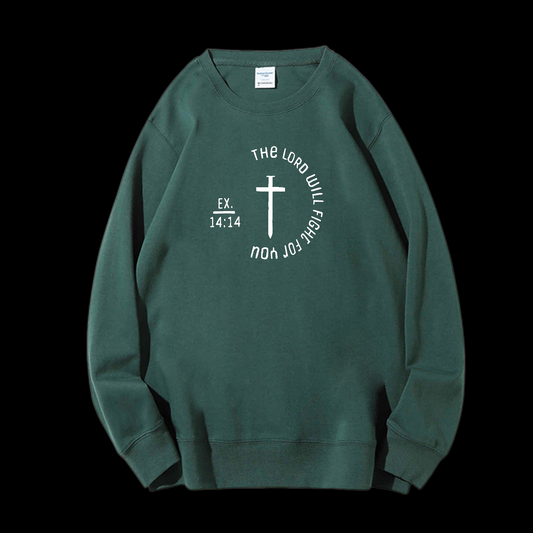 The Lord Will Fight Crewneck Sweatshirt