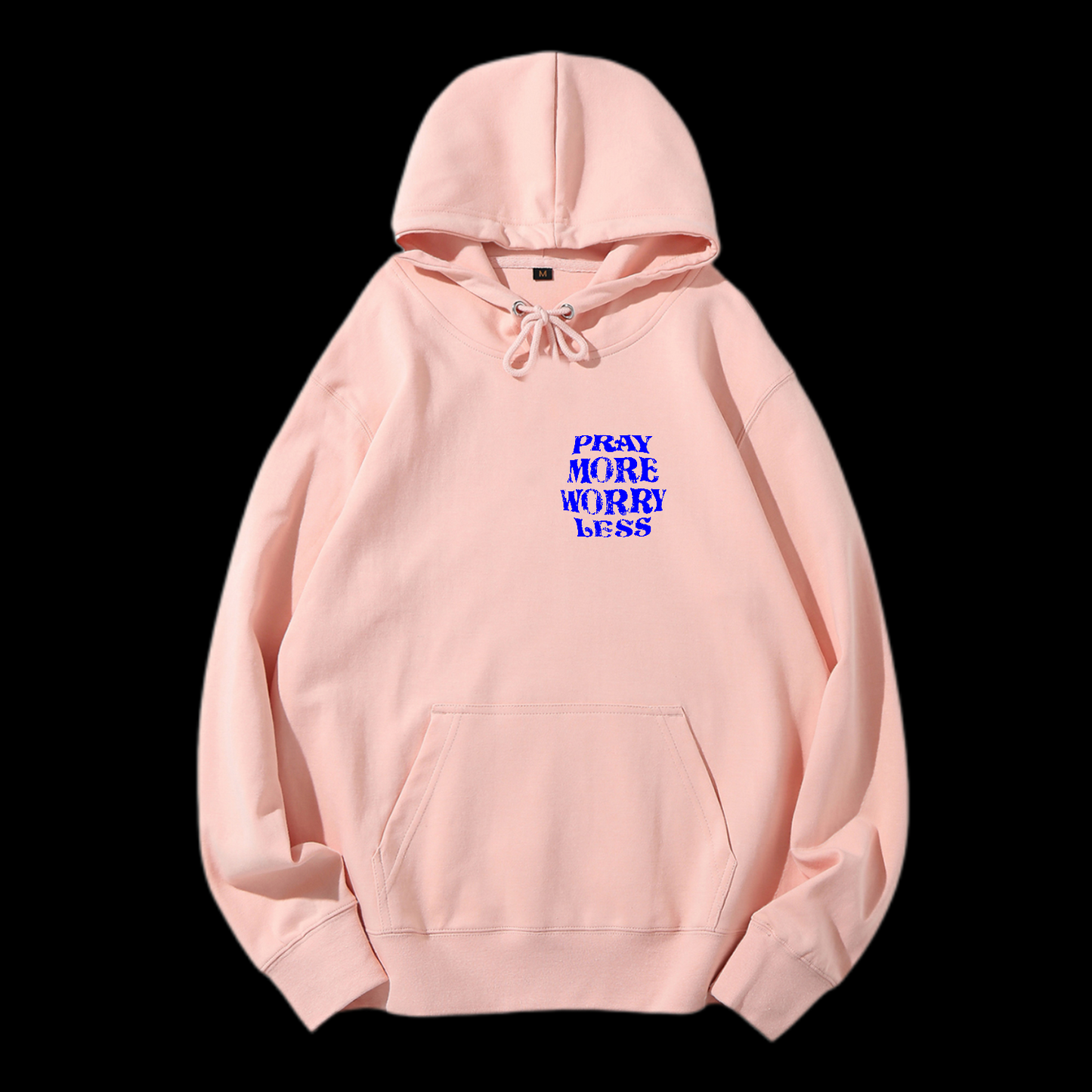 Pray More Worry Less Drawstring Hoodie