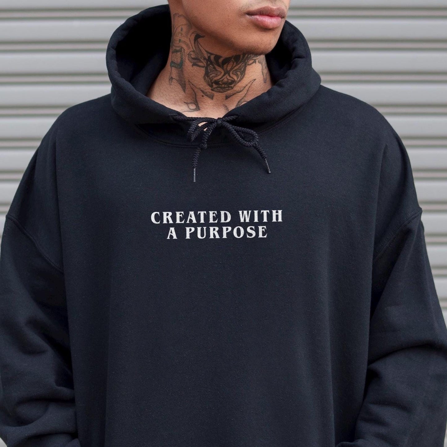 Created With A Purpose Drawstring Hoodie