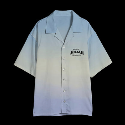 Lion Of Judah Cuban Collar Shirt