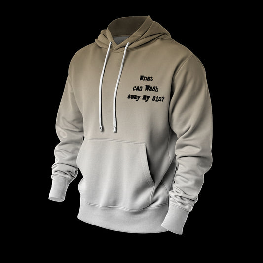 Nothing But The Blood Or Jesus Printed Drawstring Hoodie