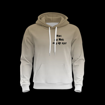 Nothing But The Blood Or Jesus Printed Drawstring Hoodie