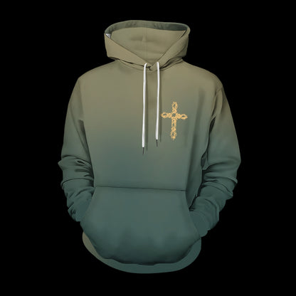 Cristo Salva Printed Drawstring Hoodie