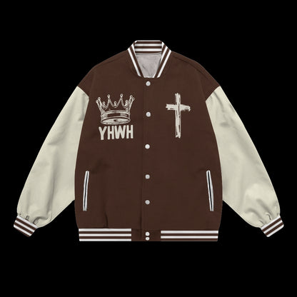 Stations Of The Cross Baseball Jacket