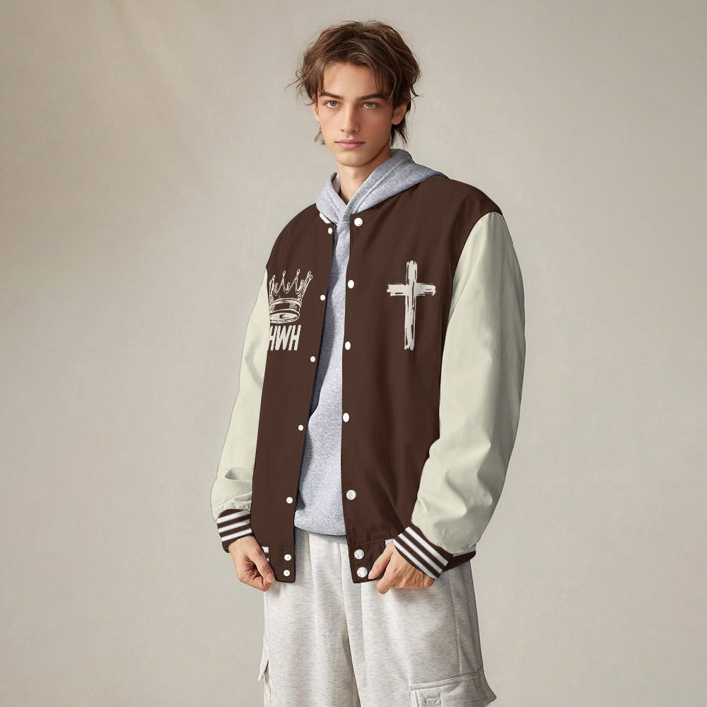 Stations Of The Cross Baseball Jacket