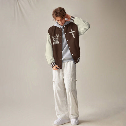 Stations Of The Cross Baseball Jacket