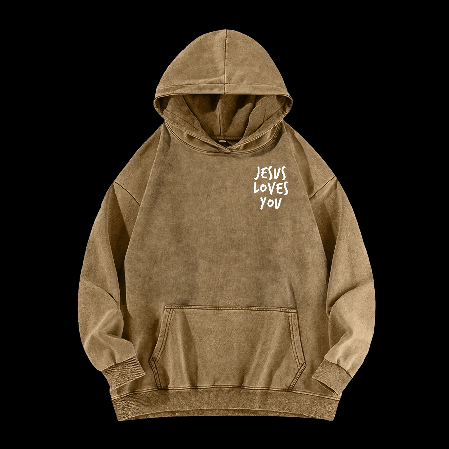 Jesus Loves You  Washed Hoodie