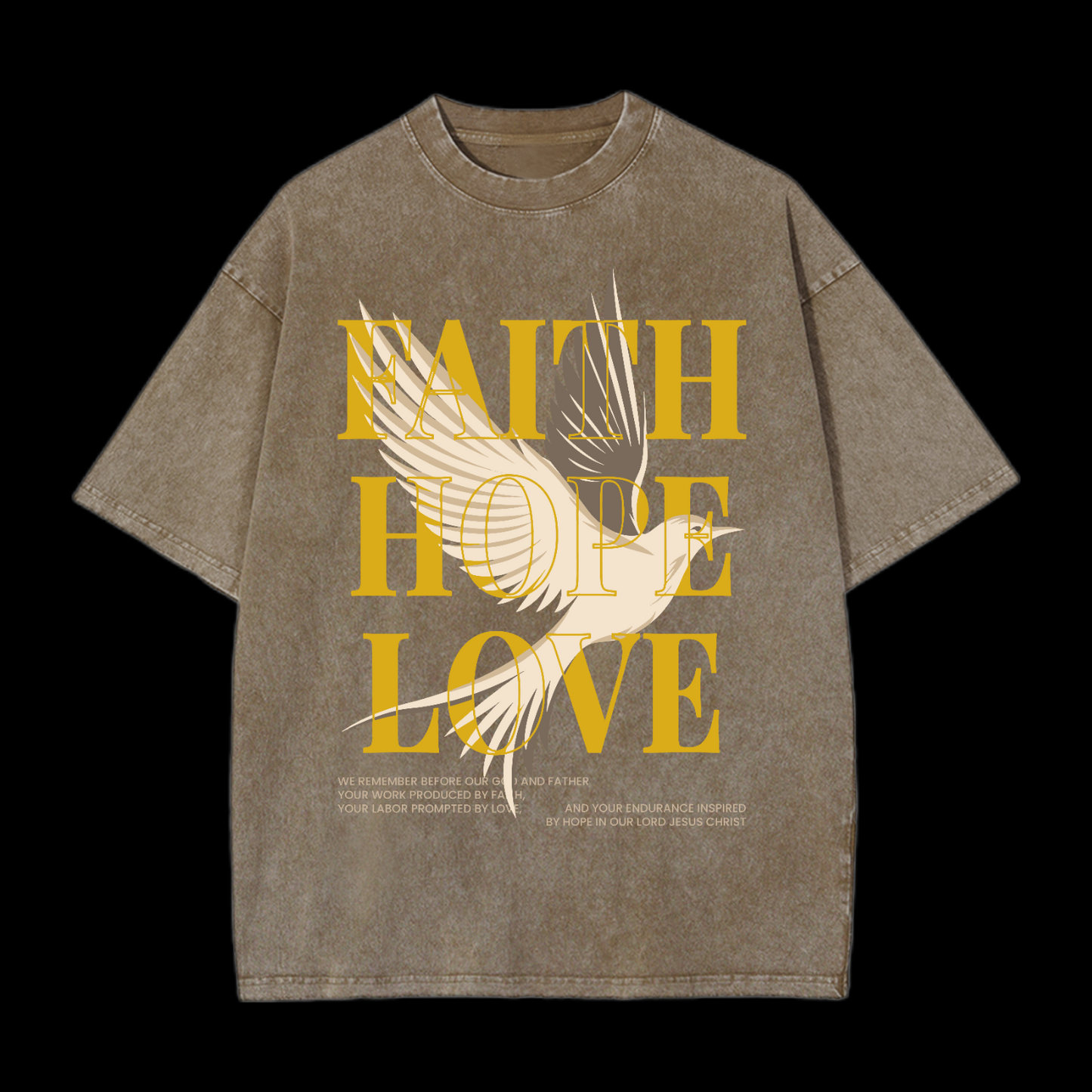 Faith Hope Love Washed T-Shirt