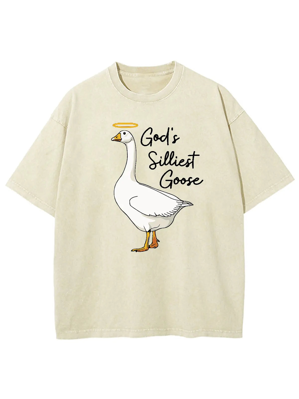 God's Silliest Goose Unisex Washed T-Shirt