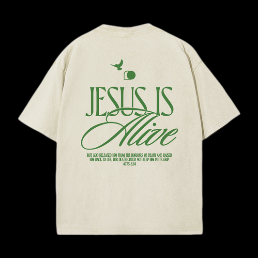 Jesus Is Alive Washed T-Shirt