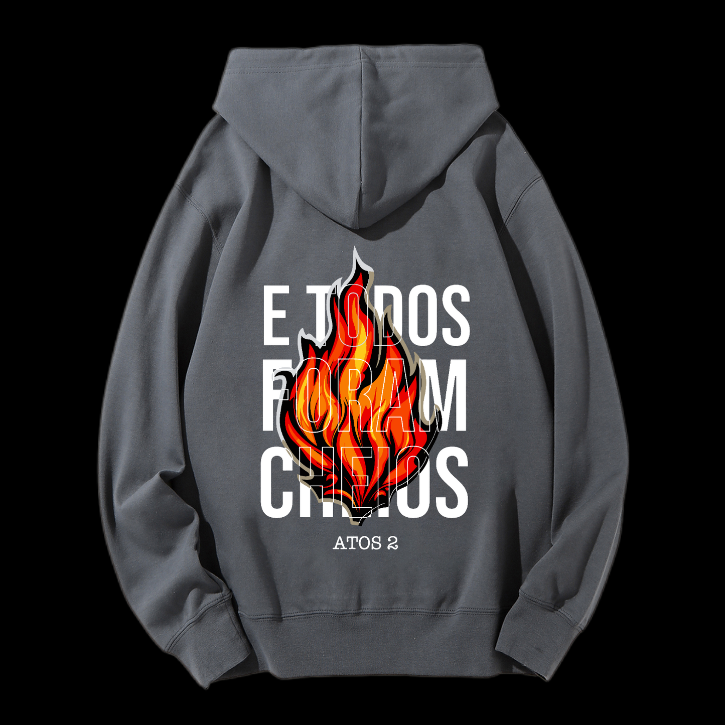 E Todos Foram Cheios Drawstring Hoodie