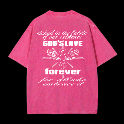 God's Love Forever Washed T-Shirt