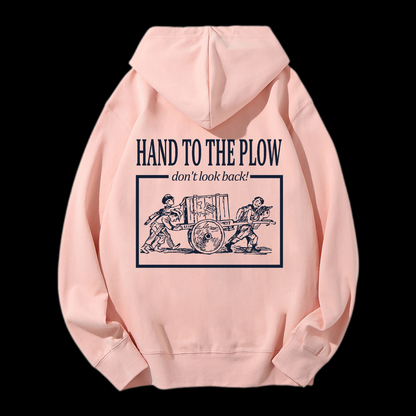 Hand To The Plow Drawstring Hoodie