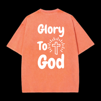 Glory To God Washed T-Shirt