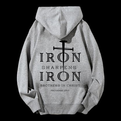 Iron Sharpens Iron Drawstring Hoodie