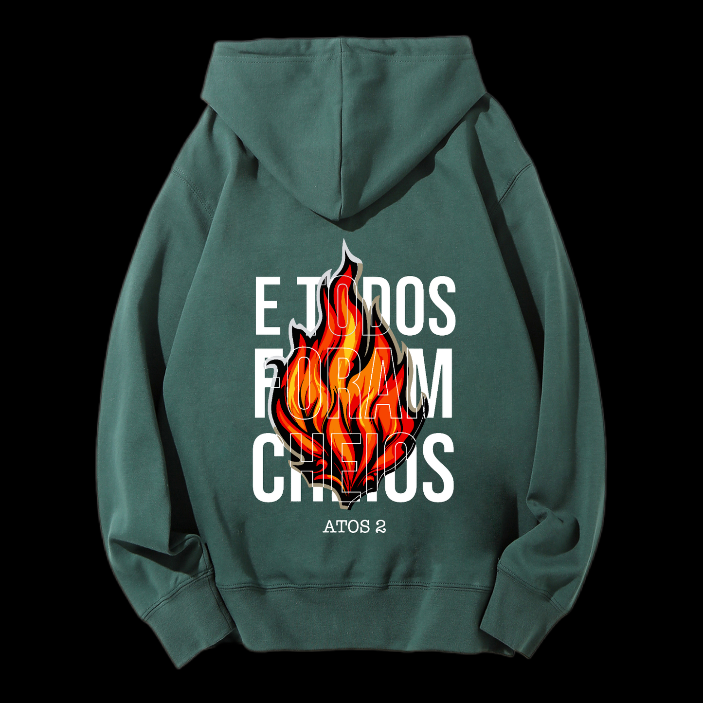 E Todos Foram Cheios Drawstring Hoodie