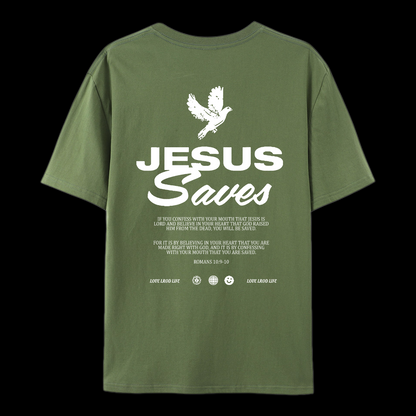 Jesus Saves Cotton T-Shirt