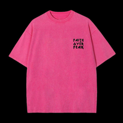 FAITH OVER FEAR LION CHRISTIAN TEE