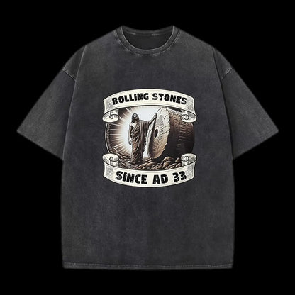 Rolling Stone Since AD 33 Christian Washed T-Shirt