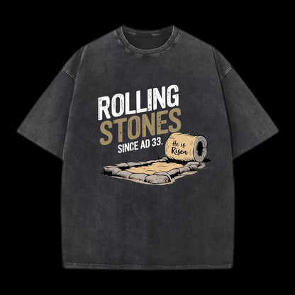Rolling Stones Christian Washed T-Shirt
