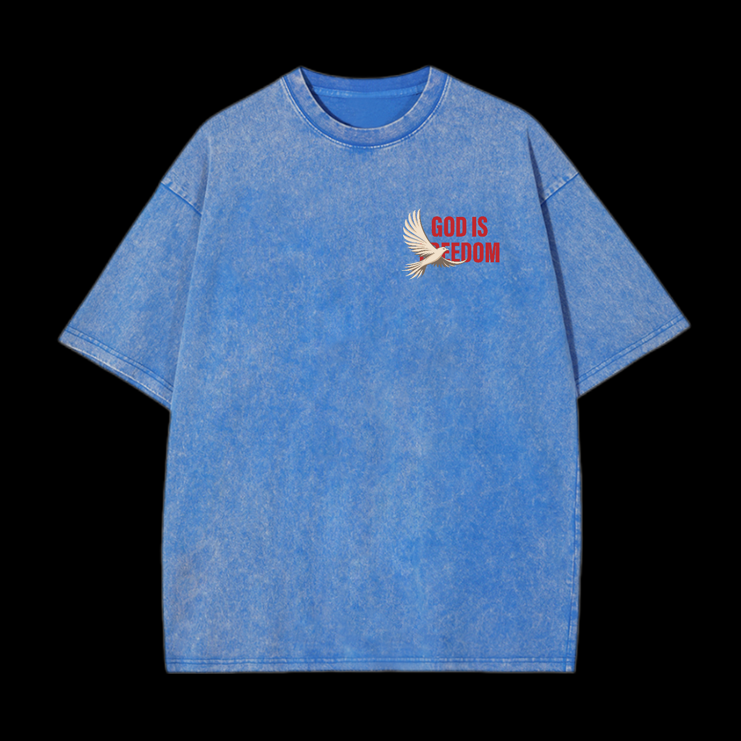 God Is Freedom Washed T-Shirt
