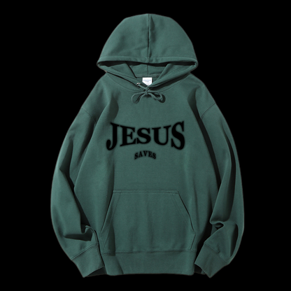 Jesus Saves Drawstring Hoodie