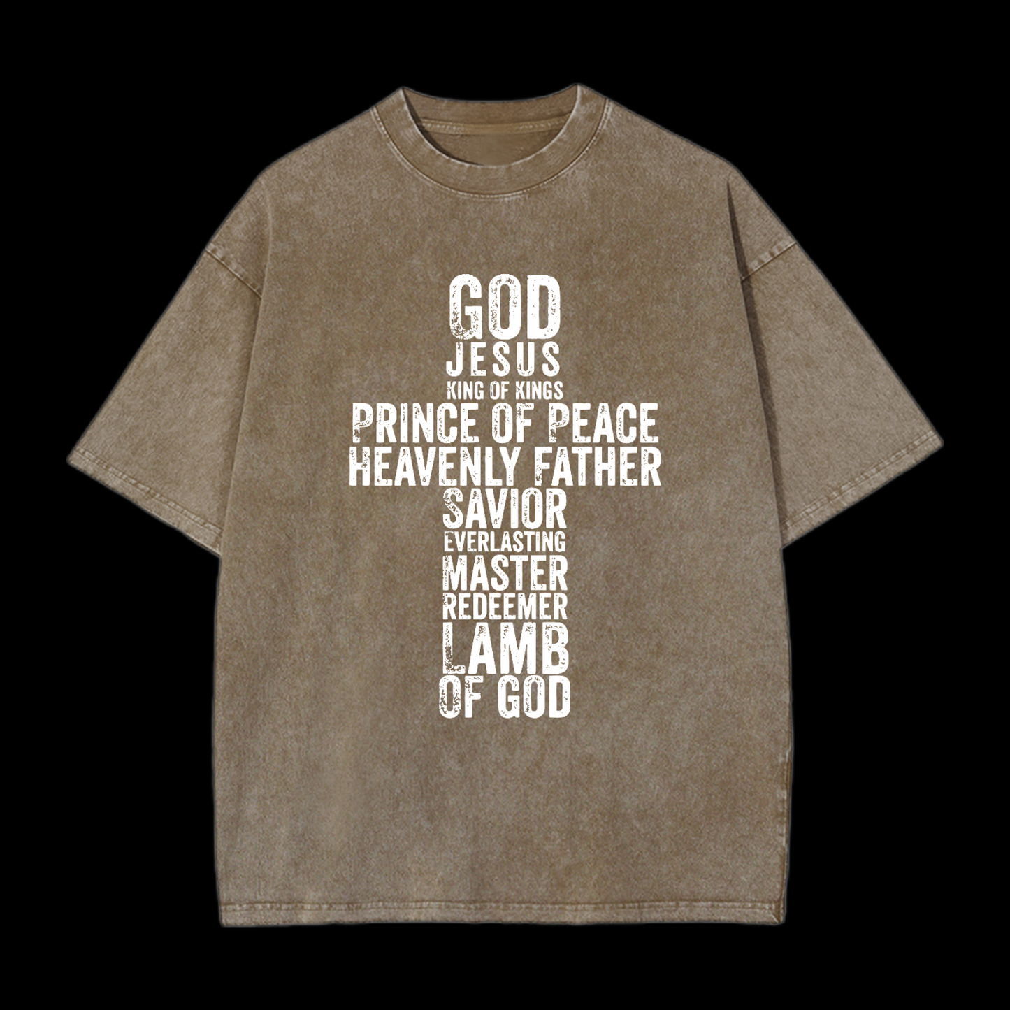 God Cross Washed T-Shirt