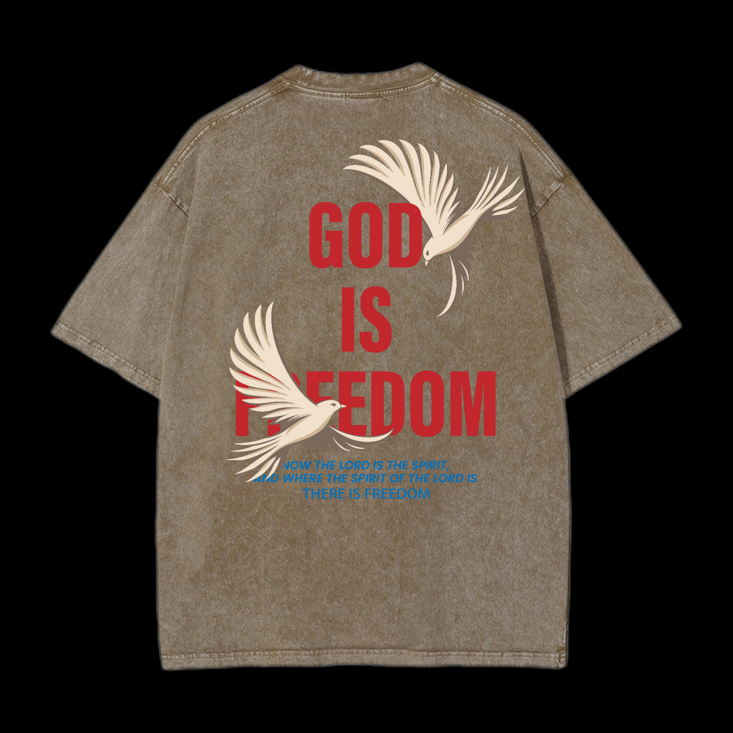 God Is Freedom Washed T-Shirt