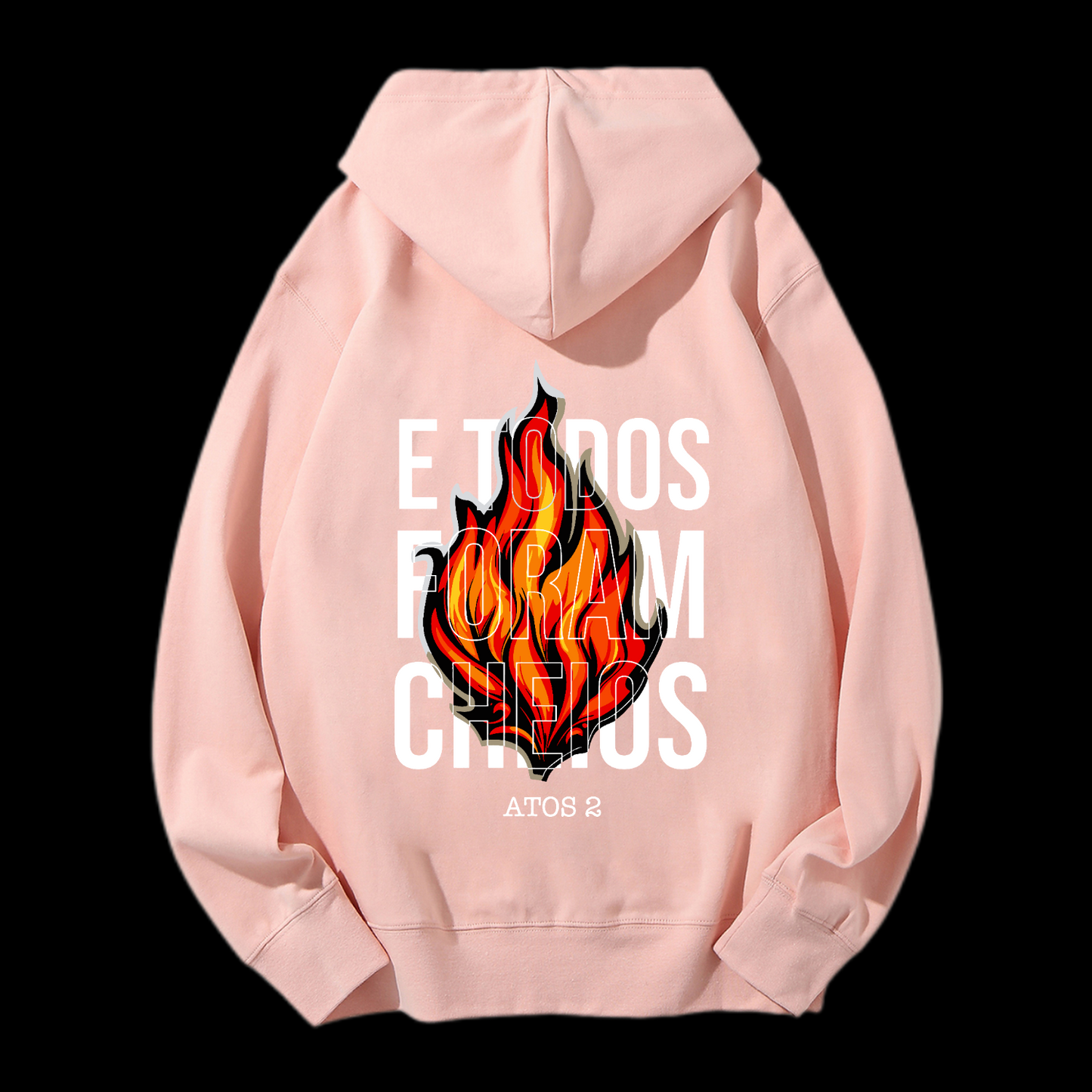 E Todos Foram Cheios Drawstring Hoodie