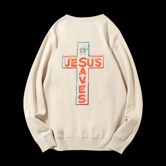 Jesus Saves Crewneck Sweatshirt