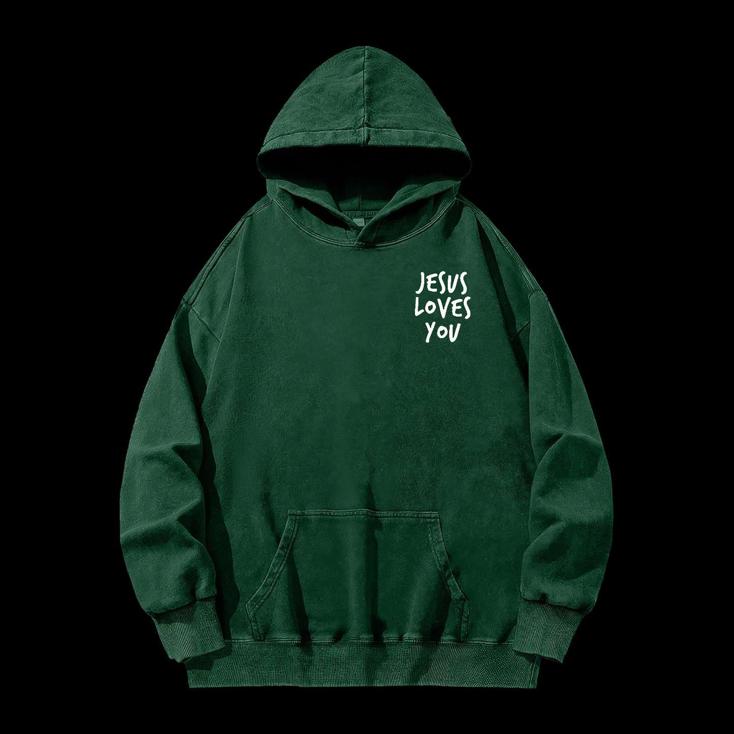Jesus Loves You  Washed Hoodie