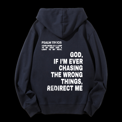 Psalm 119:105 Drawstring Hoodie
