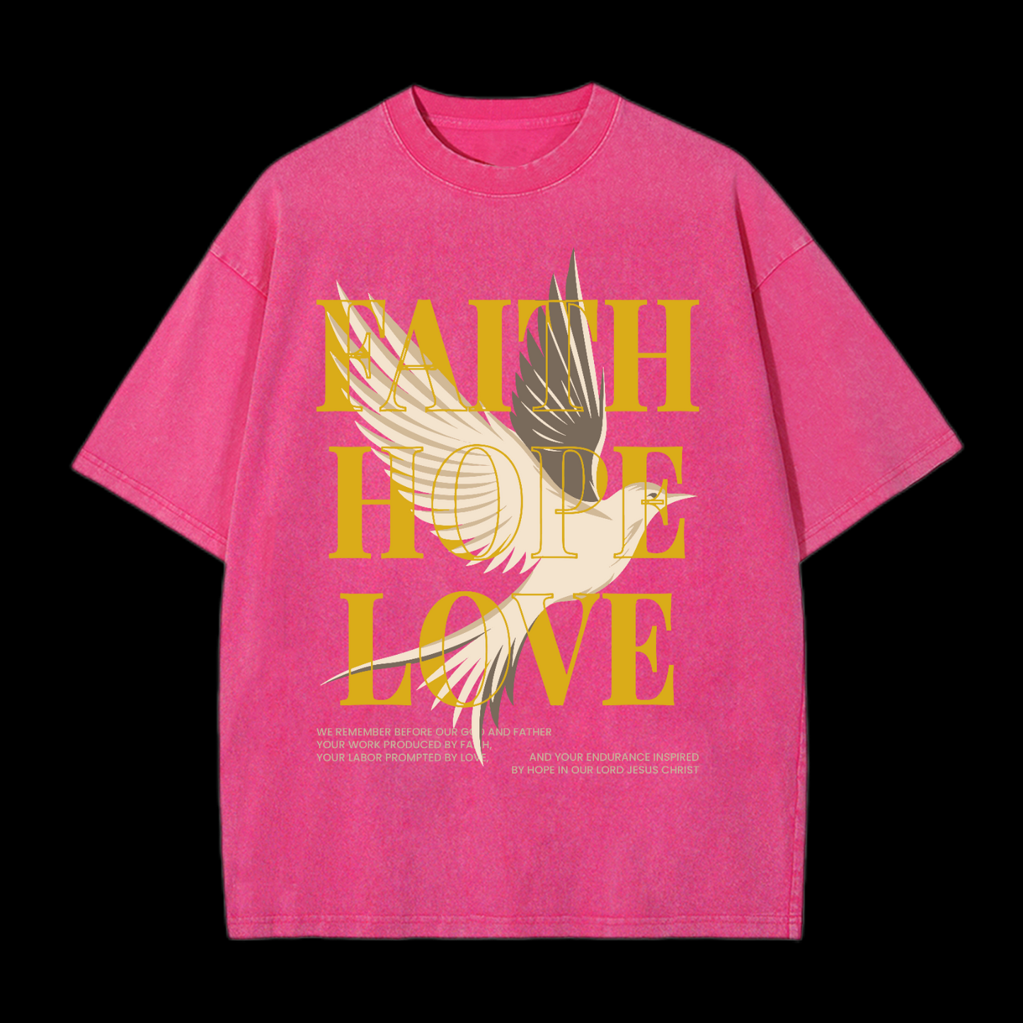 Faith Hope Love Washed T-Shirt