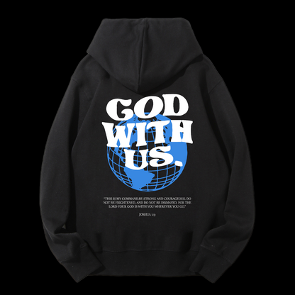God With Us Drawstring Hoodie