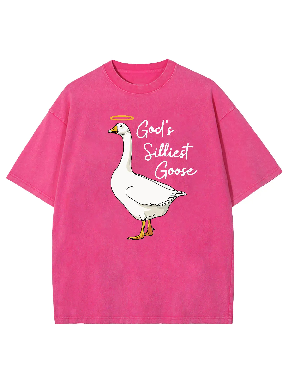 God's Silliest Goose Unisex Washed T-Shirt
