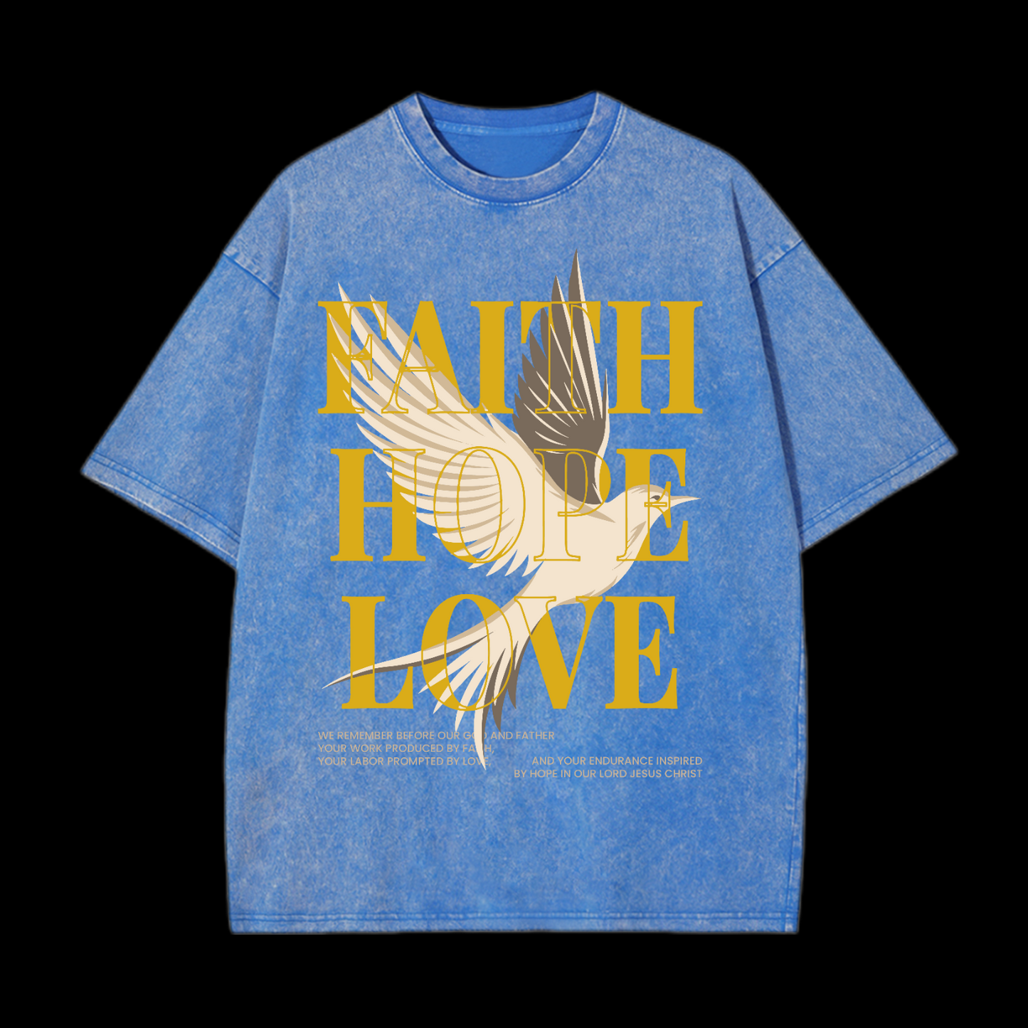 Faith Hope Love Washed T-Shirt