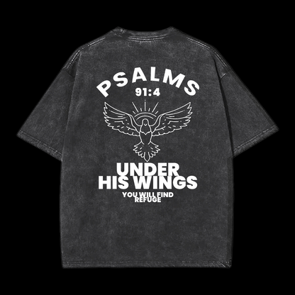 Under His Wings Washed T-Shirt
