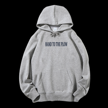 Hand To The Plow Drawstring Hoodie