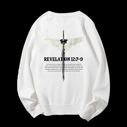 Revelation 12:7-9 Crewneck Sweatshirt
