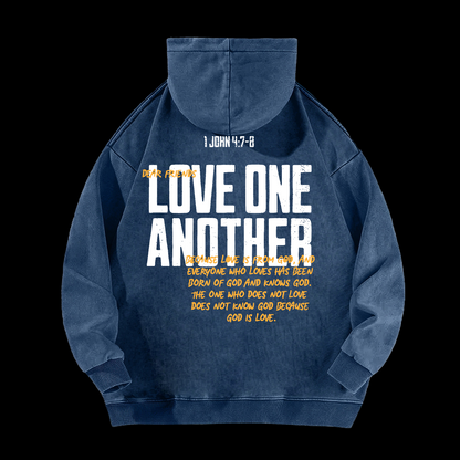 Love One Another Washed Hoodie