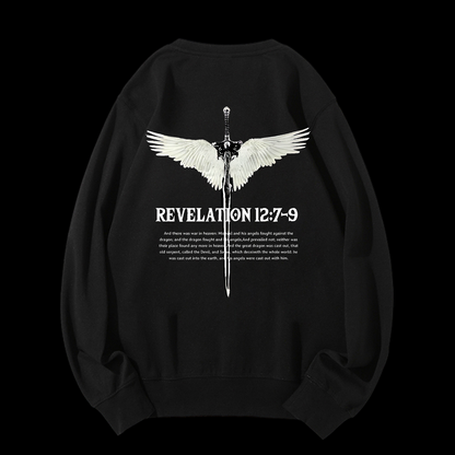 Revelation 12:7-9 Crewneck Sweatshirt