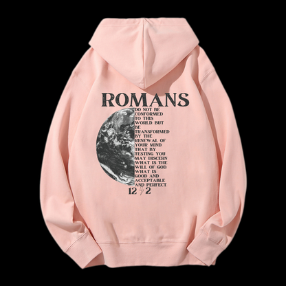 Romans 12:2 Drawstring Hoodie