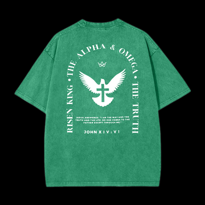 Jesus Is The Way The Truth The Life Washed T-Shirt