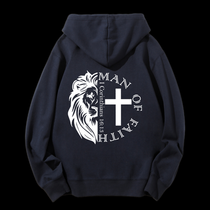 Man Of Faith Drawstring Hoodie