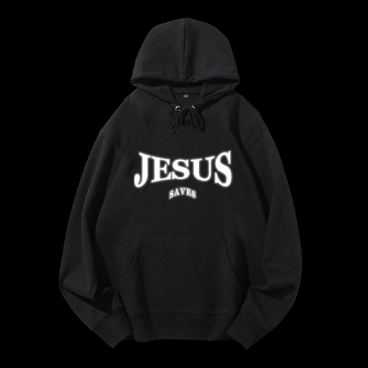 Jesus Saves Drawstring Hoodie