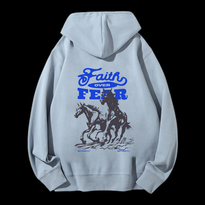 Faith Over Fear Drawstring Hoodie
