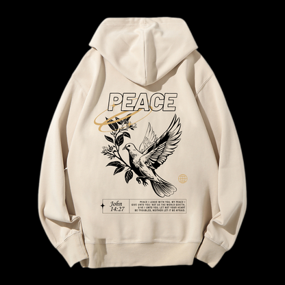 Peace Drawstring Hoodie