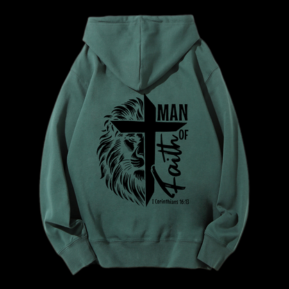 1 Corinthians 16:13 Drawstring Hoodie